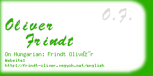 oliver frindt business card